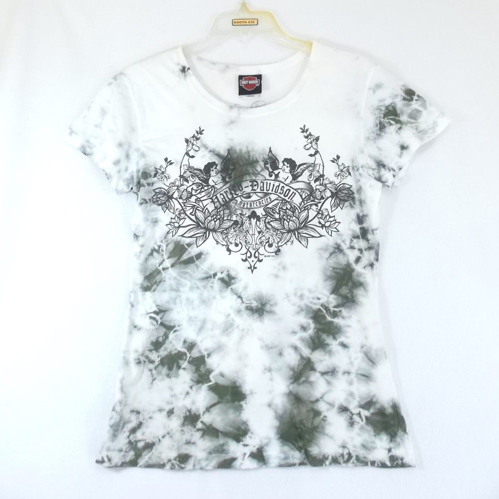 HARLEY DAVIDSON TIE DYE TEE SZ LARGE L T-SHIRT